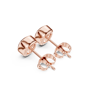 Boucles d'oreilles en or jaune 14 carats avec diamants en forme de coussin, sertis à vis, en moissanite brillante, pour femmes, bijoux de luxe, fabrication artisanale. - Product Image 3