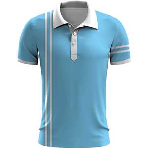 Camisa Elegante para Hombre con Estampado Personalizado de Rayas Blancas y Negras |   Camiseta de Moda de Manga Corta con Botones, Antiarrugas, para Golf y Uso Casual - Product Image 5