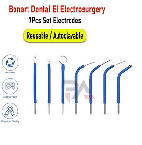 Electrodos Dentales Bonart ART E1, Juego de 7 Piezas, Reutilizables, Autoclavables, de Acero Inoxidable, Ajustables, Instrumentos Dentales para Uso Hospitalario - Product Image 5