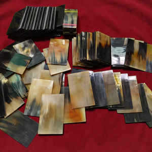 Placa Decorativa de Cuerno de Búfalo, Ecológica, Hecha a Mano, Cuerno Natural de 6-8mm, Forma Rectangular para Proyectos de Artesanía y Muebles - Product Image 3