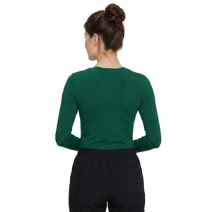 Haut de blouse médicale extensible à manches courtes pour femme, col rond, sous-blouse d'hôpital pour médecins et infirmières - Product Image 2