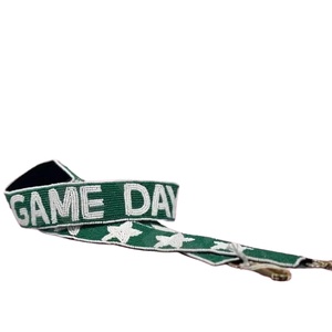 Star GATORS Checkered Beaded Purse Strap Customized White Gold Seed Bead Bag Straps Fashionable by glowin fashion - Product Image 5