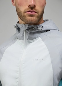 Men's Hooded Windbreaker <b>Jacket</b> Color Blocking Zipper Closure Sporty Outdoor Wear Spring Polyester Material - Product Image 5