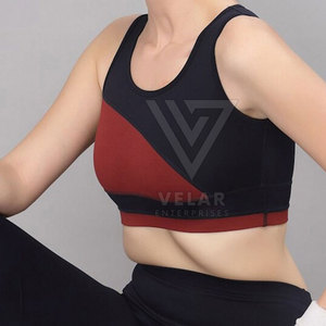 Service OEM, prix bas, vente en gros, soutien-gorge de sport pour femmes, grande taille, logo sur le devant, haute qualité, respectueux de l'environnement, fabriqué au Pakistan - Product Image 3