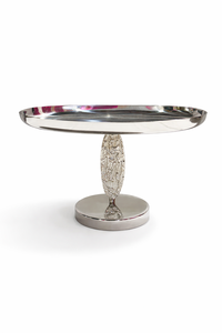 Metal Marble and Wood Contemporary Round Serving Tray-Eco-Friendly <b>Disposable</b> Party <b>Platter</b> - Product Image 3