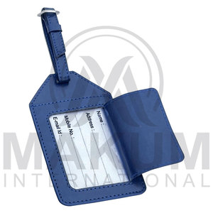 Étiquette de bagage en cuir personnalisée avec nom sur mesure, cadeaux de mariage, cadeaux de voyage MAKUM INTERNATIONAL - Product Image 2