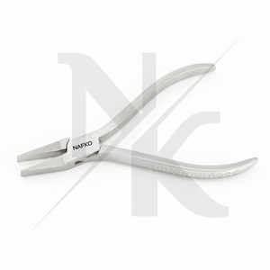 Équipement de fabrication de bijoux, pinces à bec plat, poignée rainurée, 115 mm, acier inoxydable, outils artisanaux pour la fabrication de bijoux, accessoires - Product Image 4