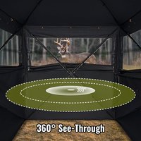 Abri de chasse en gros directement de l'usine pour cerfs et canards, tente de camouflage au sol portable et pop-up avec installation facile et fenêtres silencieuses OEM