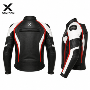 Veste de course en cuir pour homme X, manches longues, coupe-vent, toutes saisons, color-block, fabriquée à Sialkot, X Sports City XSC - Product Image 2