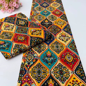 Ghana African Wax Print Ankara 100% Cotton <b>Fabric</b> Vibrant Design for Clothing Craft Loincloth Congo - Product Image 1