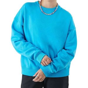 Sweatshirts pour femmes en molleton de coton, coupe oversize, col rond, avec logo imprimé personnalisé, style streetwear, vente en gros - Product Image 1