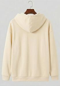 Sudadera con Capucha de Felpa Francesa de Lujo, Corte Holgado, Lisa - Product Image 2