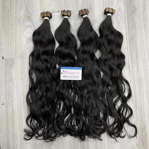 ราคาขายส่ง ผมแท้เวียดนาม 100% แบบธรรมชาติ ลอนคลื่น ต่อผมแบบเทป ไม่หลุดร่วง ไม่พันกัน - Product Image 1