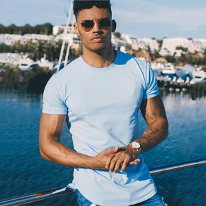 T-shirts pour hommes en gros, t-shirts pour hommes de haute qualité 100% coton, t-shirts à manches courtes - Product Image 1