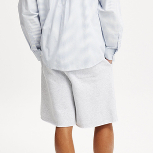 Shorts de survêtement décontractés pour hommes en coton 100 % avec poches latérales vintage et motif uni – Design et marque personnalisables – Grande vente - Product Image 2