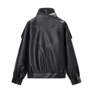 High Quality Women's Sheep Skin Quilted Leather Jackets Slim Fit Breathable Customizable Best Selling - Product Image 5