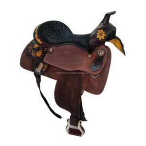 Bellamente hecho a mano de cuero genuino Western All Around Horse Saddle mejor para montar a caballo de placer y carreras de barriles al por mayor - Product Image 1