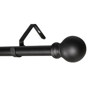 Aste per tende regolabili in acciaio inossidabile da 1 pollice per finestre da 28 a 132 pollici con Design rotondo e staffe per decorazioni per la casa - Product Image 1