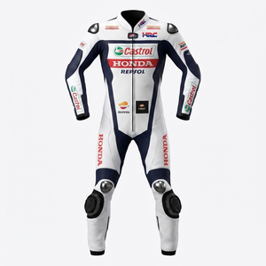 ชุดแข่งรถสำหรับผู้ชาย Zonda Professional Track Racing Suit/Traje ตัดเย็บตามสั่ง ทำจากหนังวัว/หนังจิงโจ้ พร้อมการป้องกันระดับ 2 - Product Image 1