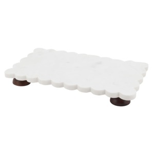 Base para Pastel de Piedra de Forma Irregular, Blanca, No Tóxica, Solo se Lava a Mano, 1 Pieza - Product Image 3