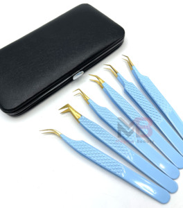 Pince à cils isolante pour volume, marque privée, à pointe en fibre, pour extensions de cils - Product Image 5