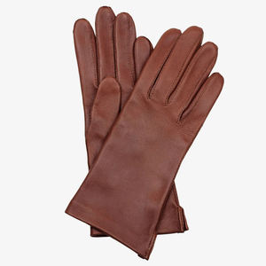Guantes de cuero genuino hasta la muñeca para mujer, ideales para el invierno, para mantener el calor, a la última moda, para fiestas y eventos al aire libre, lisos. - Product Image 3