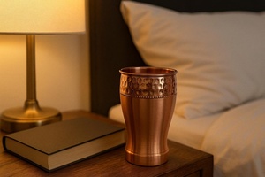 Verre à vin en cuivre écologique, gobelet en cuivre recyclable, verre en cuivre durable pour la cuisine, respectueux de l'environnement - Product Image 3