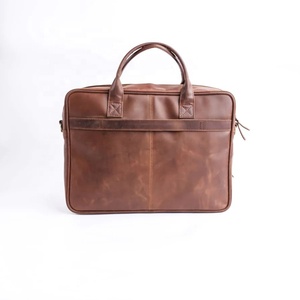 Multi-functional Large Capacity Genuine Leather <b>Laptop</b> Bag with Sling Shoulder Strap Waterproof & Portable Stylish Design Unisex - Product Image 1