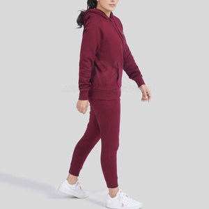 Low Moq Custom Design Women <b>Tracksuits</b> Outdoor Use Women Clothing Solid Color <b>Plain</b> <b>Tracksuit</b> - Product Image 5