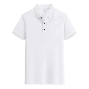 Polo de Manga Corta Azul Claro para Hombre, Color Sólido, Corte Regular Informal, Tejido Oxford, Cuello con Botones - Product Image 4