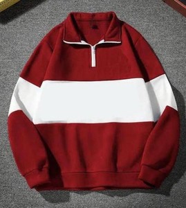 Sudadera de Algodón para Hombre con Cierre de Cremallera Metálica, Color Beige, Precio de Fábrica, para Mercancía de Empresa, Marca Privada - Product Image 1