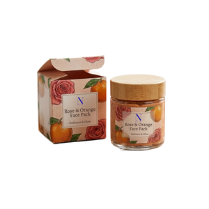 Mascarilla Facial Herbal Iluminadora de Rosas y Naranja para Piel Opaca, Eliminación de Bronceado, Hidratación y Cuidado para un Tono de Piel Uniforme - Product Image 1