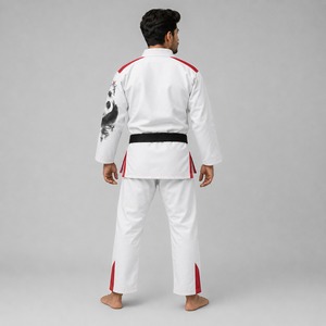 Uniforme de karaté durable modèle 2026, doté d'un tissu léger, de coutures renforcées, offrant une grande liberté de mouvement et un confort durable. - Product Image 3