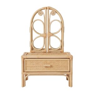 Kids Furniture Nursery Room Butterfly Kids Rattan <b>Vanity</b> Wholesale Price Eco Friendly <b>Makeup</b> Desk Cheap Quality Factory Direct - Product Image 1