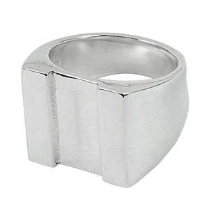Bague artisanale en argent sterling 925, style antique et simple, bague statement, bijoux bohèmes, vente en gros, fournisseur en gros - Product Image 1