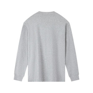 Camiseta Personalizada de Manga Larga Oversize 100% Algodón al por Mayor, Estilo Boxy Cropped con Estampado Gráfico a Rayas, Streetwear de Alto Gramaje 220 gramos - Product Image 6