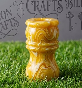 Multicolor <b>Resin</b> <b>Epoxy</b> Shaving Brush Handle Textured Handmade Premium Grooming Component - Product Image 2
