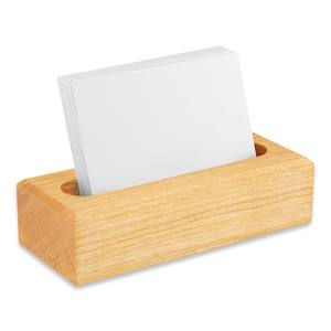 Porte-cartes de visite en bois, organiseur de bureau |   Support pour cartes en bois massif |   Porte-cartes de visite de bureau - Product Image 6