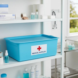 OEM Custom Eco-Friendly PP Plastic Rectangle Storage Box with Lid Stackable Nursery Clothing Organizer 3-6L Capacity - Product Image 6