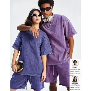 Camisetas de algodón oversize para hombre, estilo vintage, lavado ácido, holgadas, de manga corta, cómodas e informales para el día a día. - Product Image 2