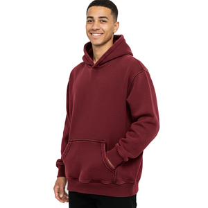 Sudadera con Capucha Holgada de Algodón Anillado Teñido con Logotipo Personalizado, Bolsillos Laterales y Dobladillo Acanalado, Estilo Urbano de Marca Privada - Product Image 1