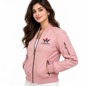 2026 <b>Women</b> Bomber Jackets <b>Windbreaker</b> Breathable Custom Logo Design Plus Sized <b>Women</b> Bomber Jacket OEM Service Best Selling - Product Image 6