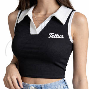 Camisetas Cortas de Alta Calidad al por Mayor para Mujer, Estilo Único, Nueva Moda de Verano, Tops Cortos para Mujer - Product Image 1