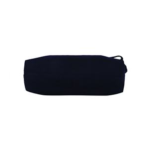 กระเป๋าโท้ทผ้าฝ้ายแบบย่อยสลายได้100% จากแสงอาทิตย์สีดำพร้อมข้อความที่กำหนดเองพิมพ์ซิปปิดเพื่อความสะดวกในการช้อปปิ้ง - Product Image 3