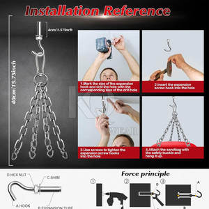 Sac de frappe suspendu durable pour la pratique de la boxe, du kickboxing et des arts martiaux, avec des coutures robustes et des matériaux de qualité. - Product Image 4