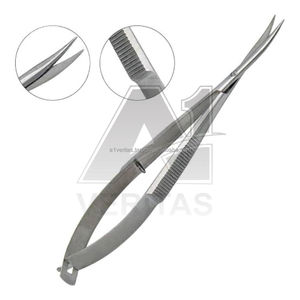 Tijeras Microquirúrgicas A-1 VERITAS de 10 cm, Acero Inoxidable, Instrumento Quirúrgico Oftálmico, Reutilizables, Autoclavables, CE ISO 13485, Hospital, ORL - Product Image 6