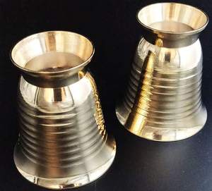 แก้วน้ำชาทองเหลืองแบบดั้งเดิม ถ้วยชาโลหะสุดหรูสำหรับเสิร์ฟชา - Product Image 2