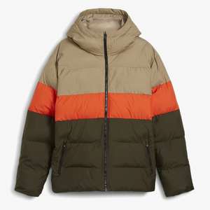 OEM Service Hooded Canvas Zipper Closure <b>Smart</b> Casual Winter Padding Color Block Puffer <b>Jackets</b> <b>for</b> <b>Men</b> - Product Image 3