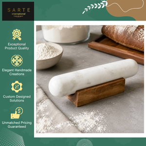 Nouvel arrivage : Rouleau à pâtisserie antiadhésif effet marbre pour fondant et pâte, outils de pâtisserie à prix réduit - Product Image 5