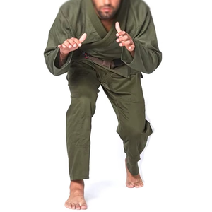 Kimono de Jiu-Jitsu BJJ personnalisé et disponible sur commande, uniforme d'arts martiaux unisexe pour l'entraînement, en polyester/coton - Product Image 3